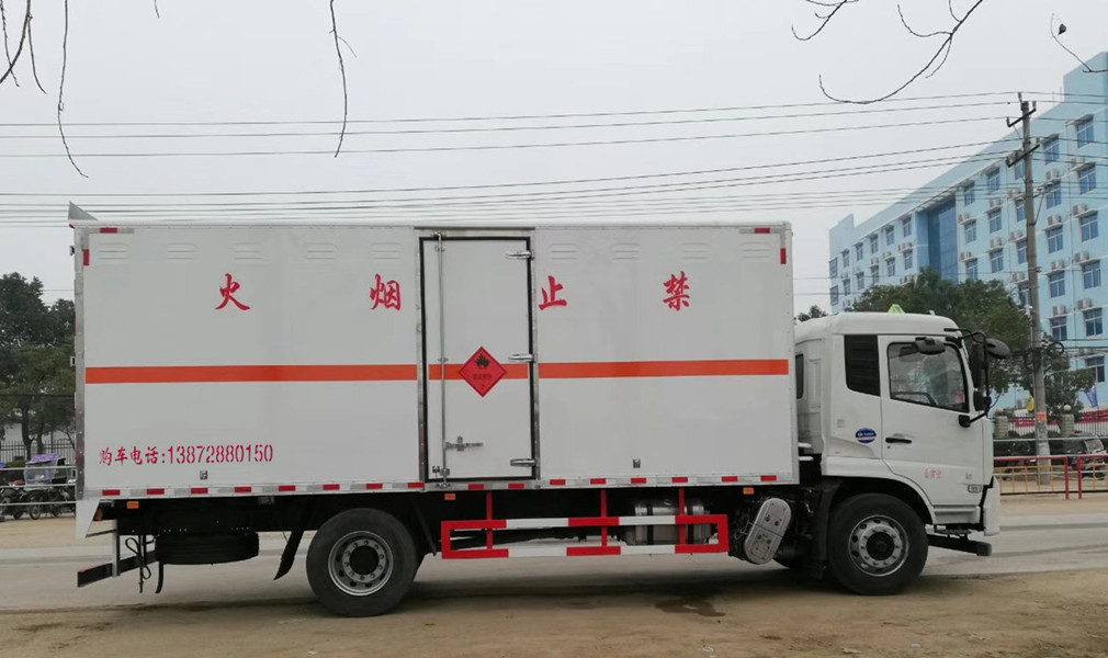 東風天錦國六氣體廂危險品車