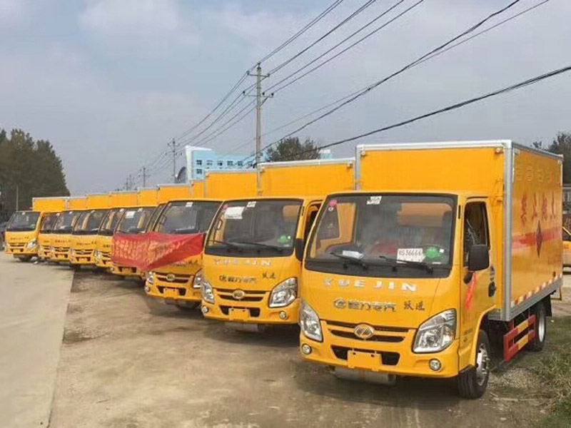 天津某運輸公司訂購的一批防爆車交付