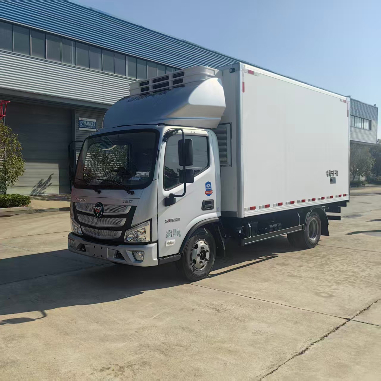 福田歐馬可國六帶導軌帶一體機冷藏車