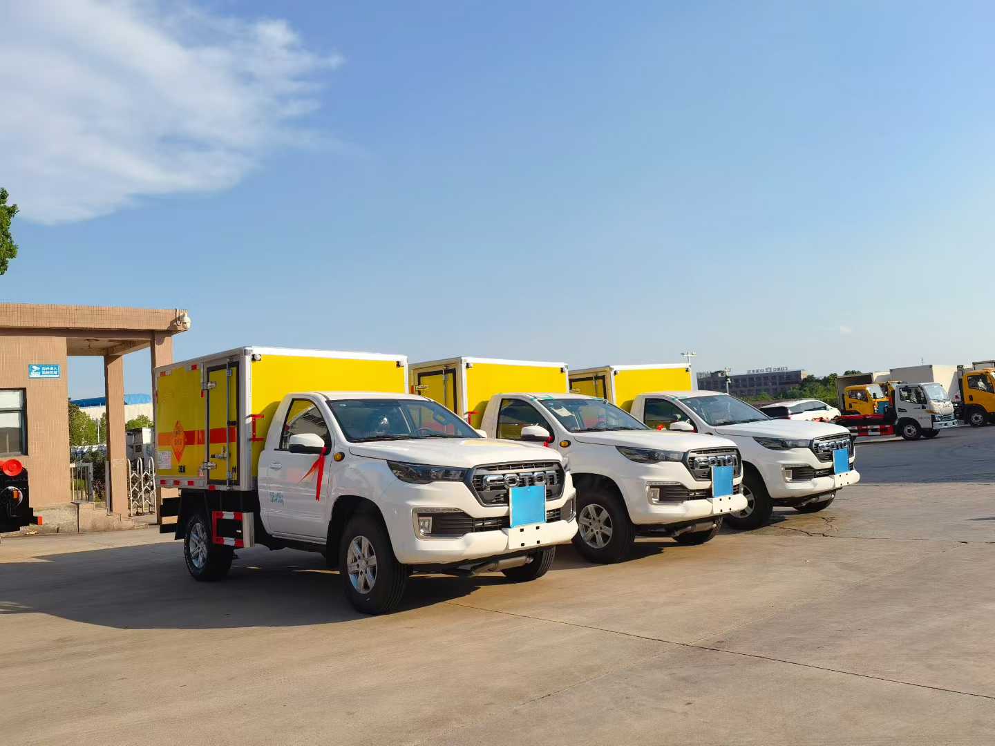 福田四驅(qū)皮卡防爆車批量發(fā)車