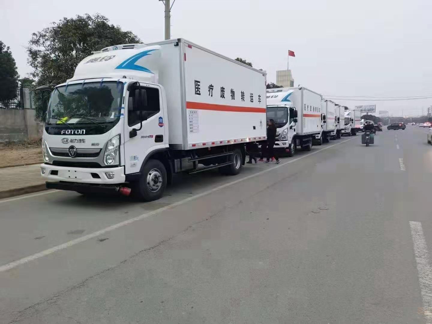 四川丁總批量訂購福田奧鈴醫療廢物轉運車