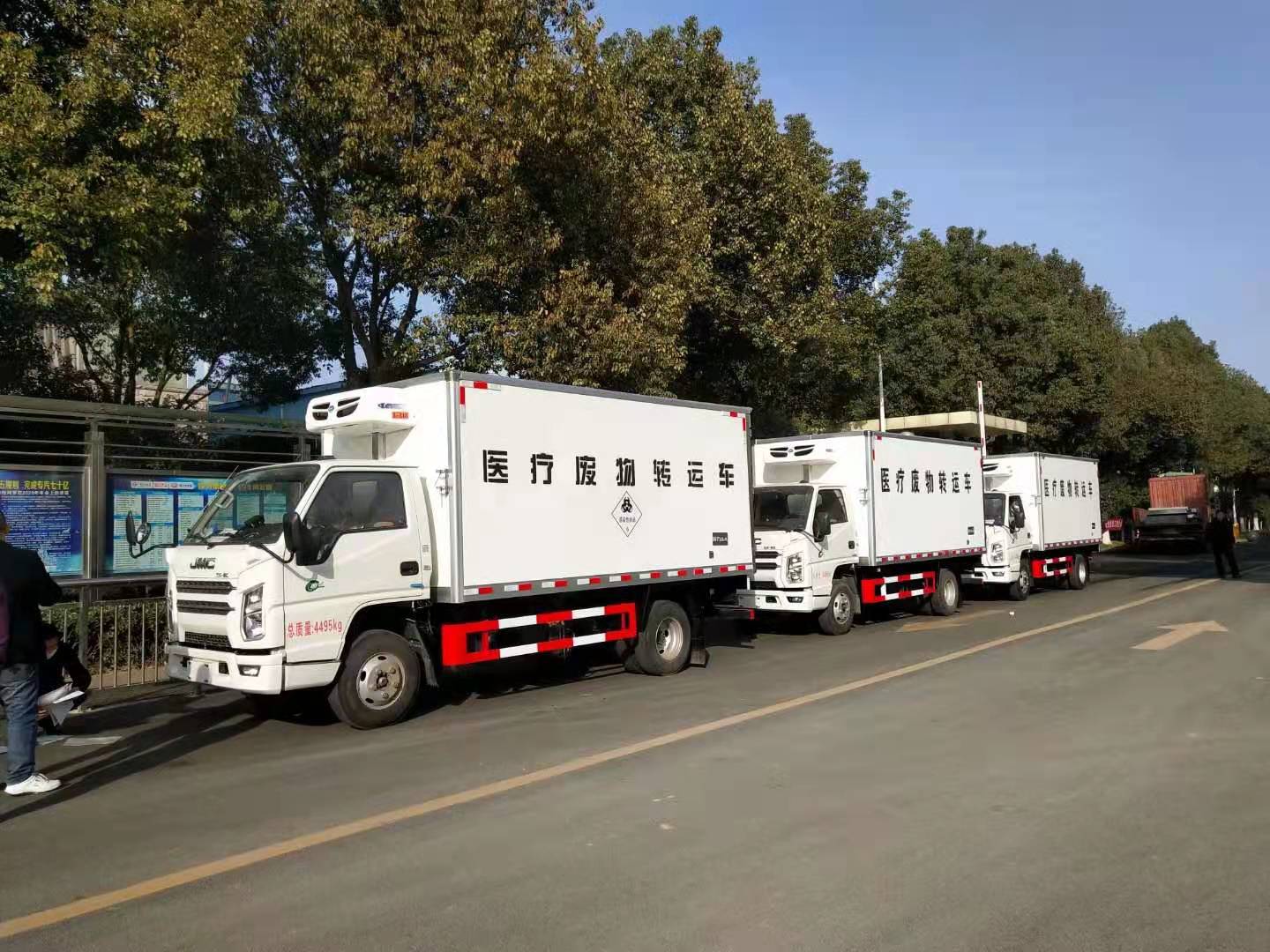 防控正當時，三臺江鈴醫療廢物轉運車發往荊門