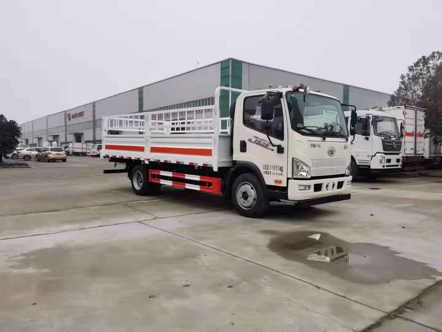 國六解放黃牌5米1氣瓶運輸車