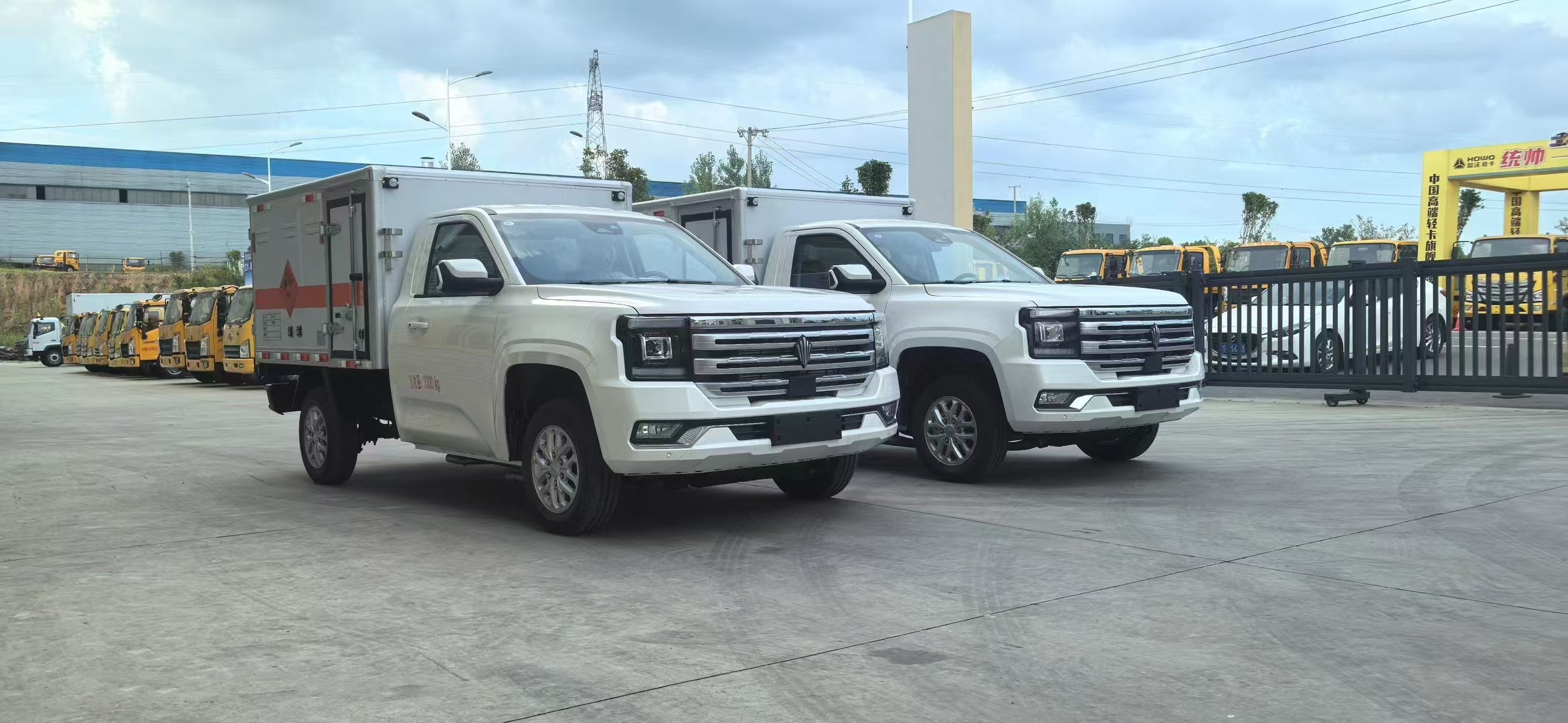 浙江李總批量訂購(gòu)2臺(tái)江鈴御虎皮卡防爆車