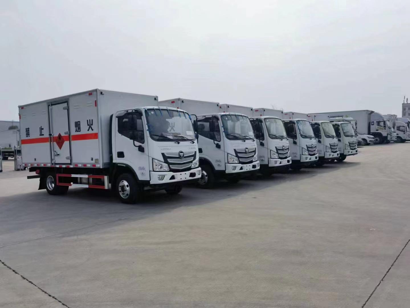 貴州李總批量訂購6臺福田歐馬可藍牌爆破車