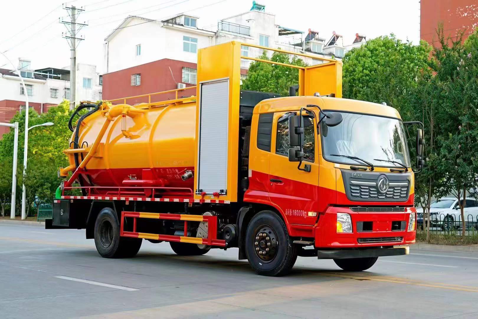 東風天錦15方國六清洗吸污車