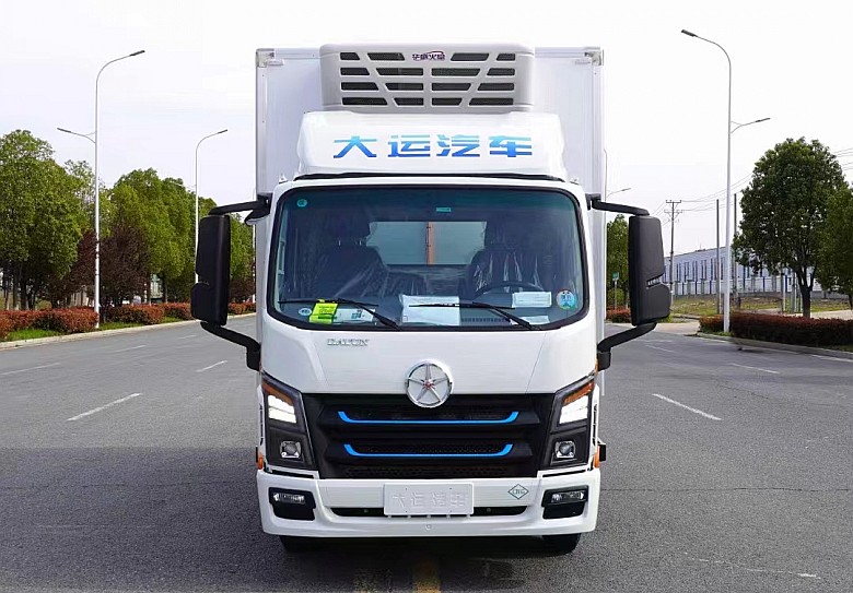 4.2米大運(yùn)氣電增程混合動(dòng)力冷藏車